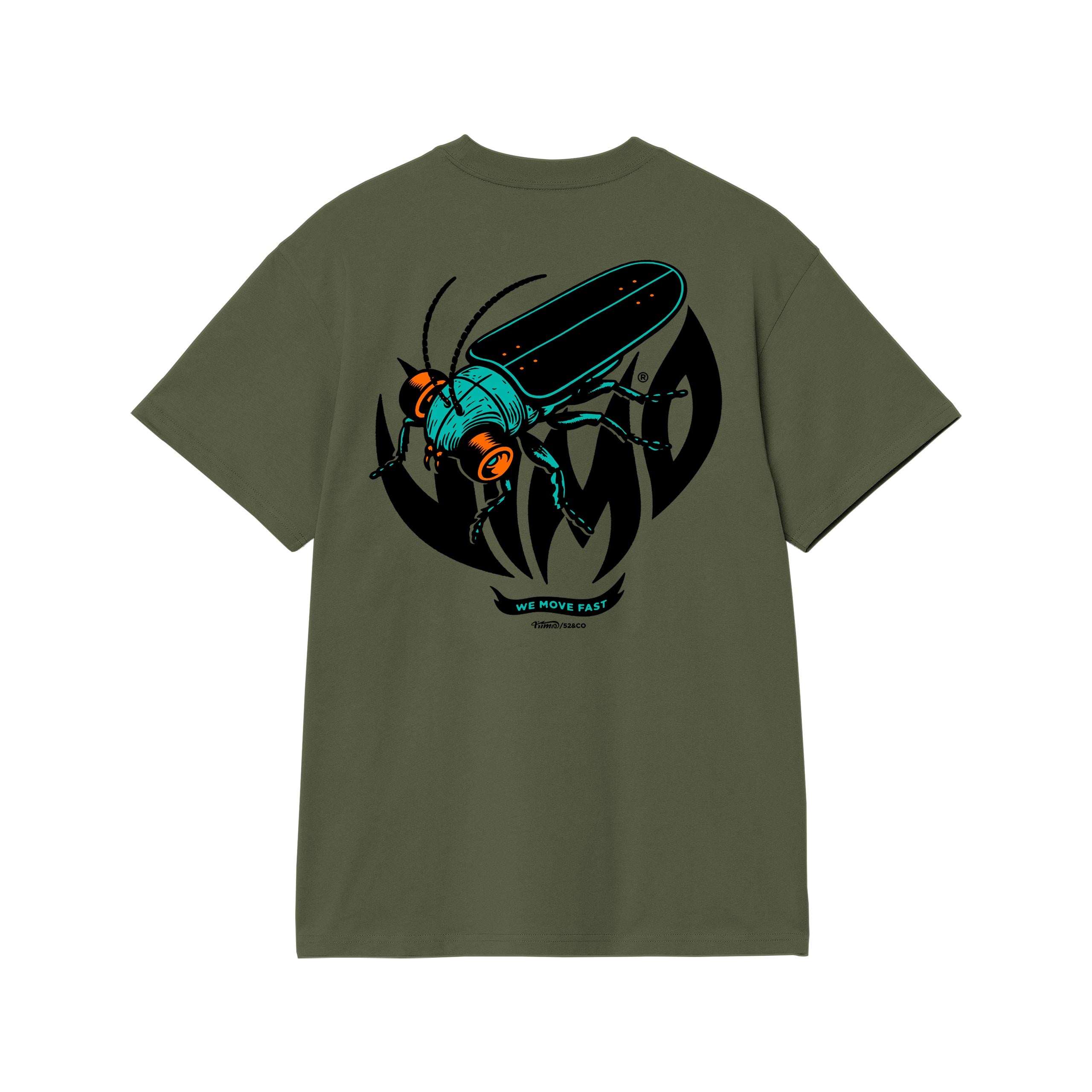Fast Beetles T-shirt Muschio