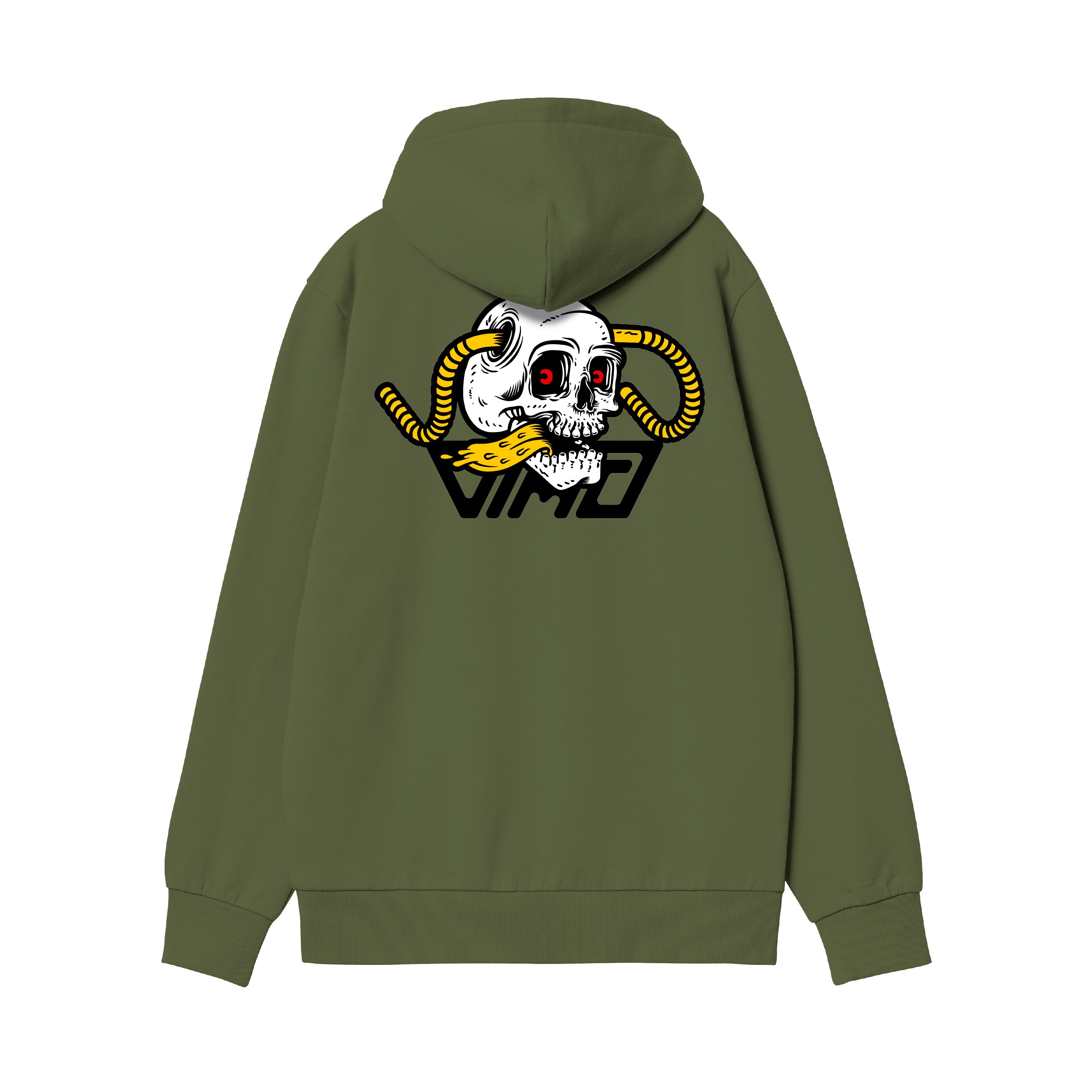 Fast Skull Hoodie Muschio