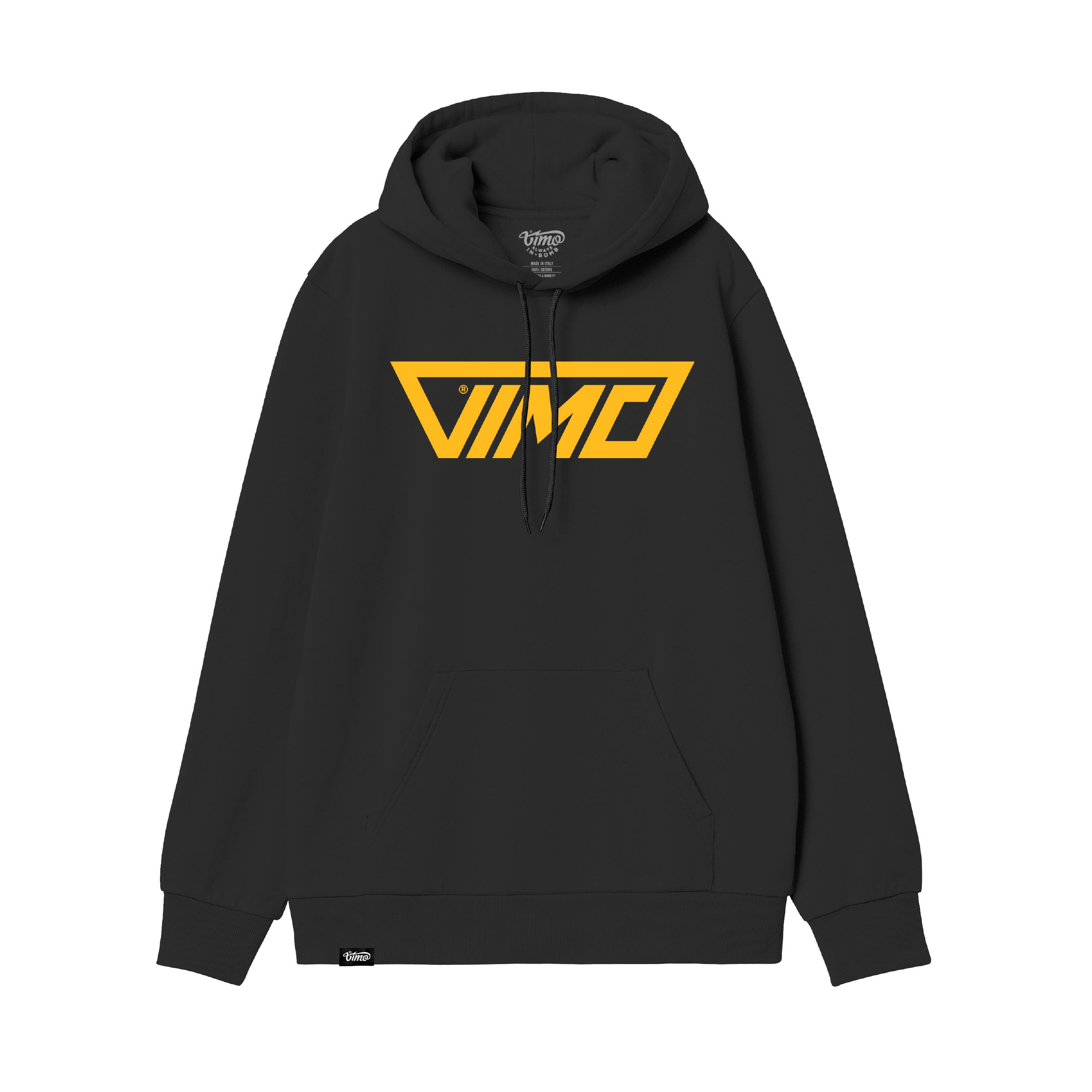 Vimo Fold Skull Hoodie Nero
