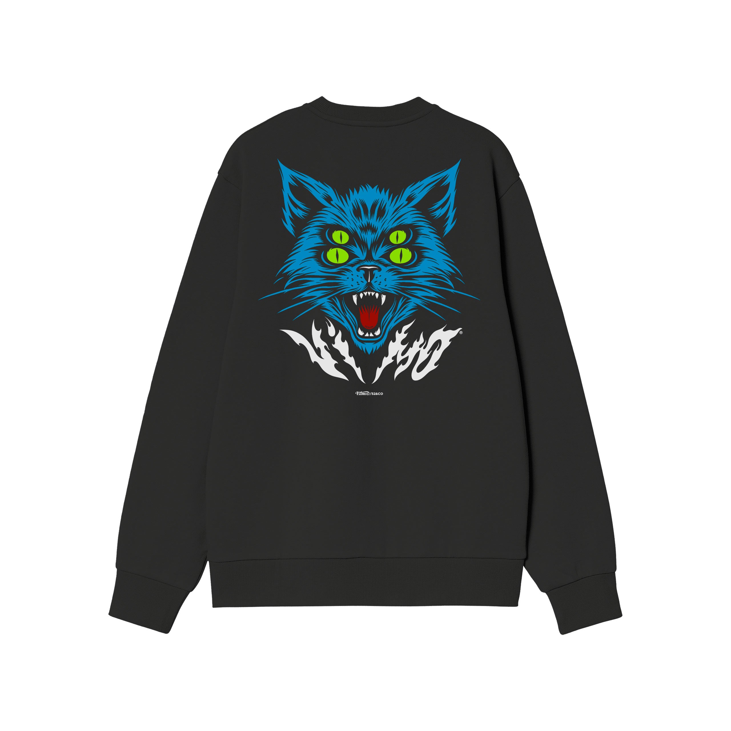 AngryCat Sweatshirt Nero