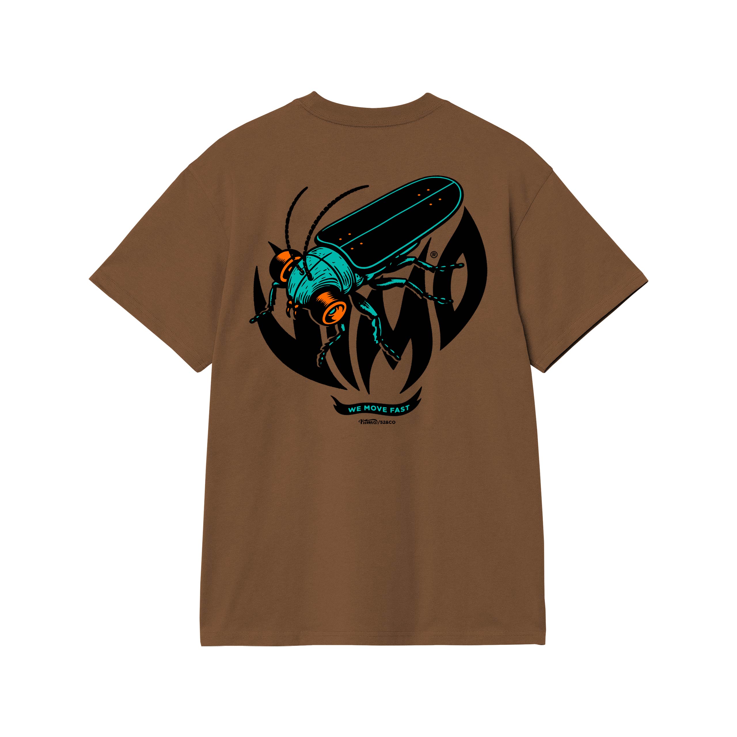 Fast Beetles T-shirt Tabacco