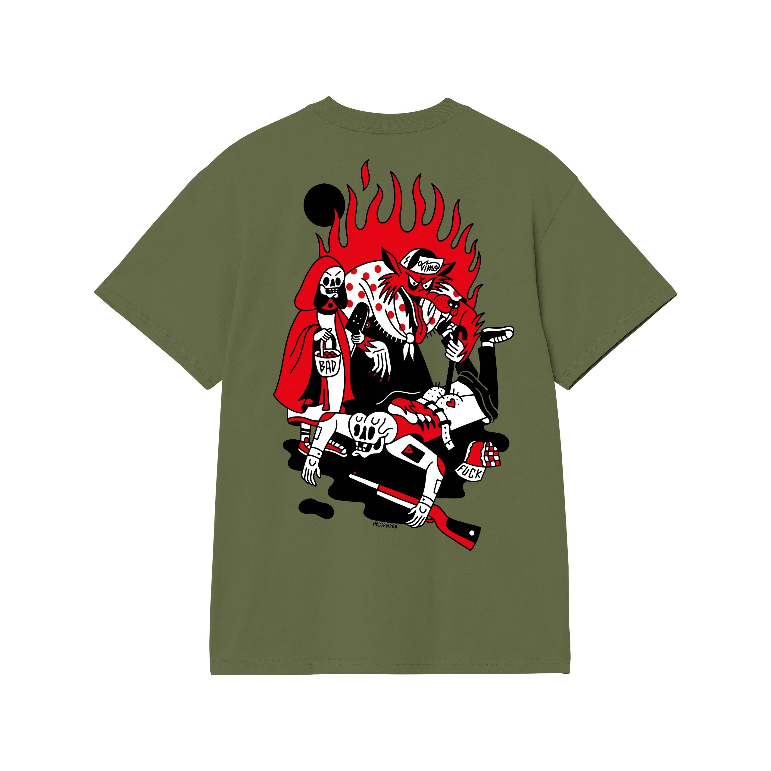 T-Shirt Hood Muschio