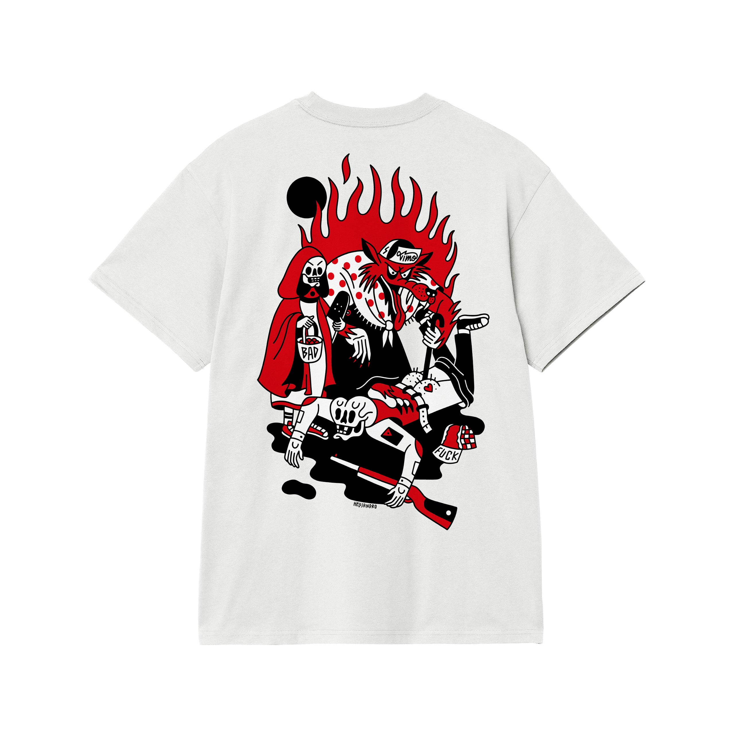 T-Shirt Hood Panna