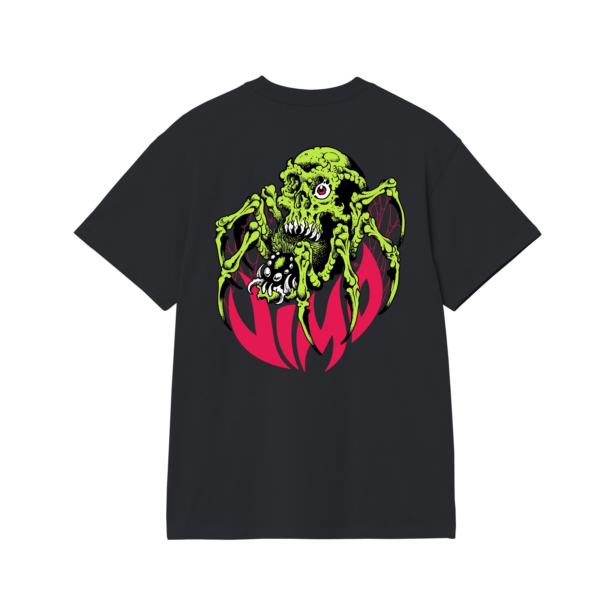 Spider Skull T-shirt Nero