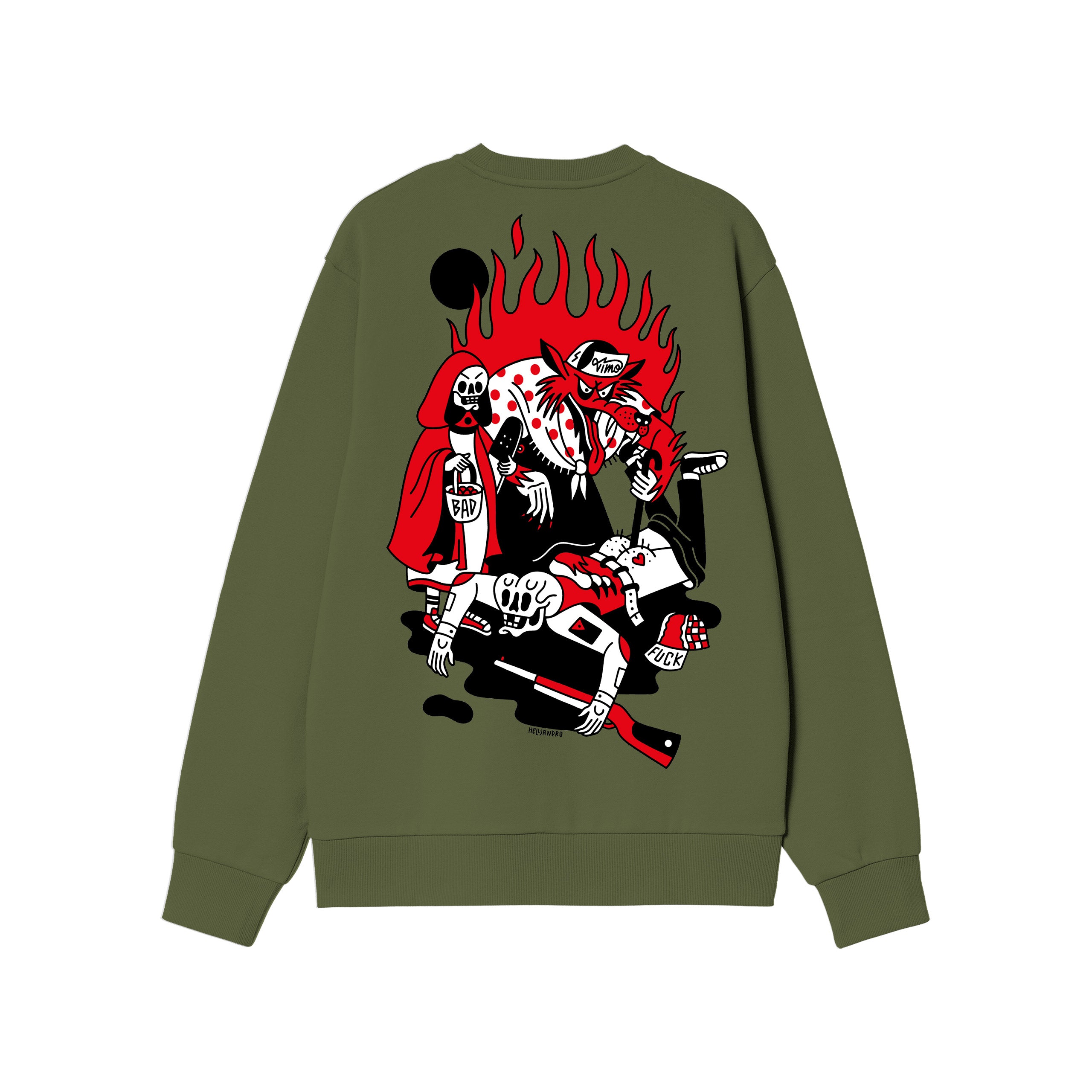 Vimo Hood Sweatshirt Muschio
