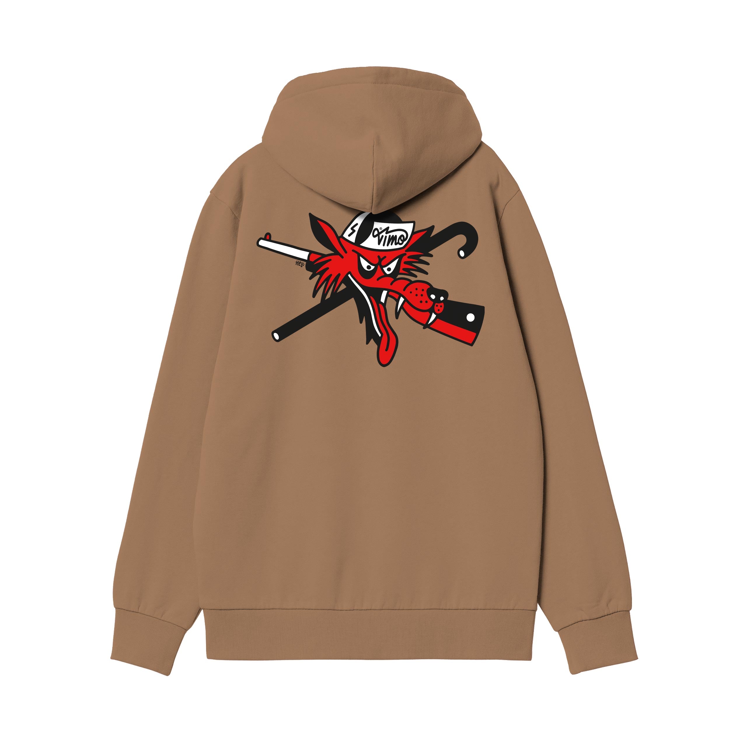 Vimo Wolf Hoodie Biscotto
